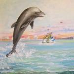 "Dotti Dolphin"
9" x 12", Acrylic
Private Collection