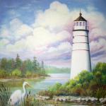 "Lighthouse on the Lake"
Oil, 18" x 24"
$450