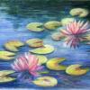 "Brookgreen Waterlilies
Oil Pastel, 14" x 12"
In Private Collection